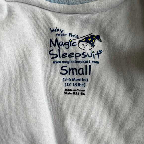 Baby Merlin's Magic Sleepsuit Small 3-6 Months Yellow Swaddle - Picture 4 of 4